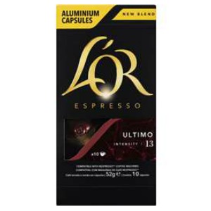 L'OR Ultimo - 10 Aluminium Nespresso compatible coffee capsules